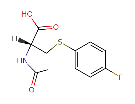 Molecular Structure of 331-93-1 (S-(4-FLUOROPHENYL)MERCAPTURIC ACID)