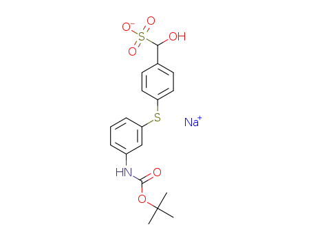 sodium(4-((3-((tert-butoxycarbonyl)amino)phenyl)thio)phenyl)(hydroxy)methane sulfonate