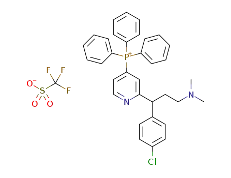 (2-(1-(4-chlorophenyl)-3-(dimethylamino)propyl)pyridin-4-yl)triphenylphosphonium trifluoromethanesulfonate