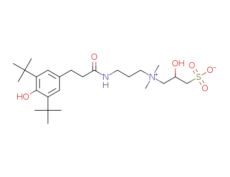 3-({3-[3-(3,5-di-tert-butyl-4-hydroxyphenyl)propanamido]propyl}-N,N-dimethylammonium)-2-hydroxypropane-1-sulfonate