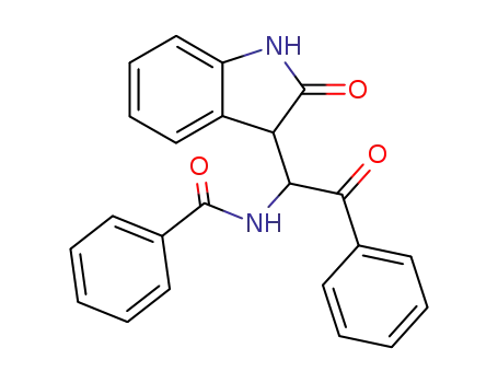 N-[2-oxo-1-(2-oxo-indolin-3-yl)-2-phenyl-ethyl]-benzamide