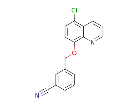 3-((5-chloroquinolin-8-yloxy)methyl)benzonitrile
