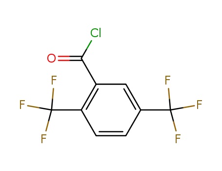 Molecular Structure of 393-82-8 (2,5-Bis(trifluoromethyl)benzoyl chloride)