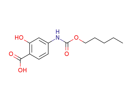 2-hydroxy-4-pentyloxycarbonylamino-benzoic acid
