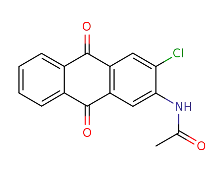 Molecular Structure of 84-42-4 (N-(3-chloro-9,10-dihydro-9,10-dioxo-2-anthryl)acetamide)