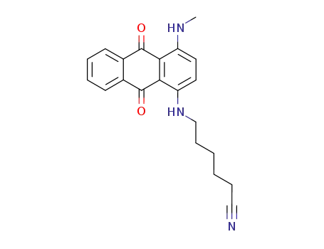 6-(4-methylamino-9,10-dioxo-9,10-dihydro-[1]anthrylamino)-hexanenitrile