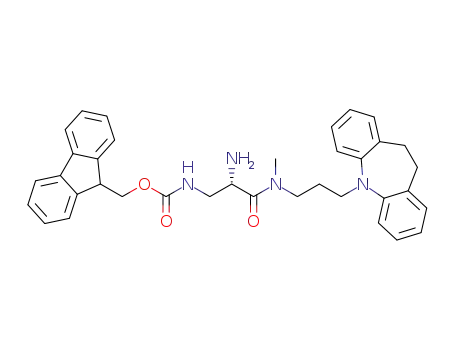 (9H-fluoren-9-yl)methyl (S)-(2-amino-3-((3-(10,11-dihydro-5H-dibenzo[b,f]azepin-5-yl)propyl)(methyl)amino)-3-oxopropyl)carbamate