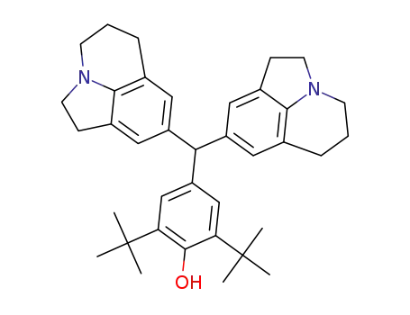 4-(bis(1,2,5,6-tetrahydro-4H-pyrrolo[3,2,1-ij]quinolin-8-yl)-methyl)-2,6-di-tert-butylphenol