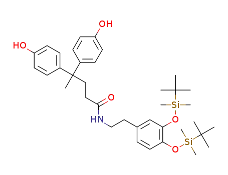 N-(3,4-bis((tert-butyldimethylsilyl)oxy)phenethyl)-4,4-bis(4-hydroxyphenyl)pentanamide