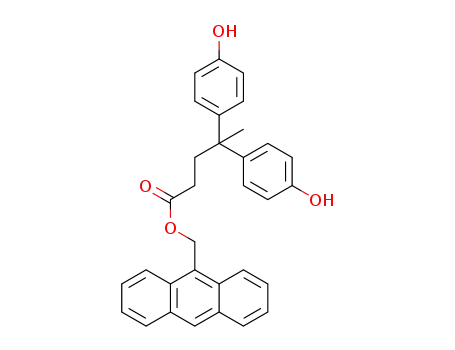 anthracen-9-ylmethyl-4,4-bis(4-hydroxyphenyl)pentanoate