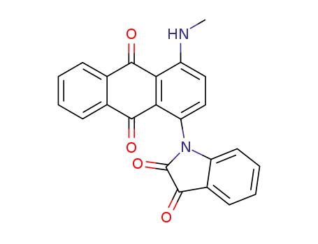 1-(4-methylamino-9,10-dioxo-9,10-dihydro-[1]anthryl)-indoline-2,3-dione