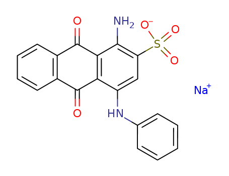 2-Anthracenesulfonicacid, 1-amino-9,10-dihydro-9,10-dioxo-4-(phenylamino)-, sodium salt (1:1)(6408-78-2)