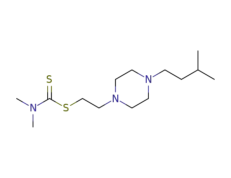 2-(4-isopentylpiperazin-1-yl)ethyl dimethyl carbamodithioate