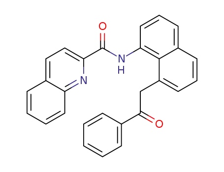 N-(8-(2-oxo-2-phenylethyl)naphthalen-1-yl)quinoline-2-carboxamide