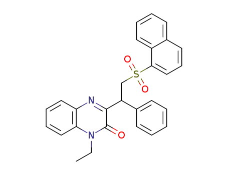 1-ethyl-3-(2-(naphthalene-1-sulfonyl)-1-phenylethyl)quinoxaline-2(1H)-one