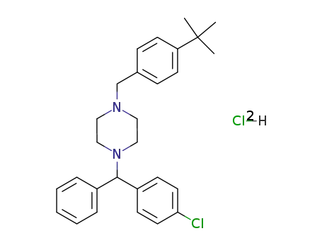 Molecular Structure of 129-74-8 (BUCLIZINE, DIHYDROCHLORIDE)