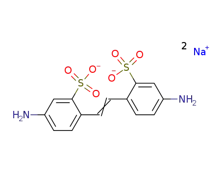 Molecular Structure of 7336-20-1 (disodium 4,4'-diaminostilbene-2,2'-disulphonate)