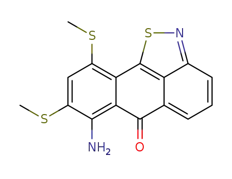 7-amino-8,10-dimethylthio-6H-anthra<9,1-cd>isothiazol-6-one