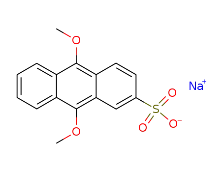 Molecular Structure of 67580-39-6 (9,10-DIMETHOXYANTHRACENE-2-SULFONIC ACID SODIUM SALT)