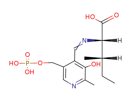 (2S,3S)-2-{[1-(3-Hydroxy-2-methyl-5-phosphonooxymethyl-pyridin-4-yl)-meth-(Z)-ylidene]-amino}-3-methyl-pentanoic acid