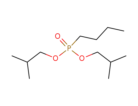 Molecular Structure of 10092-77-0 (Phosphonic acid, butyl-, bis(2-methylpropyl) ester)