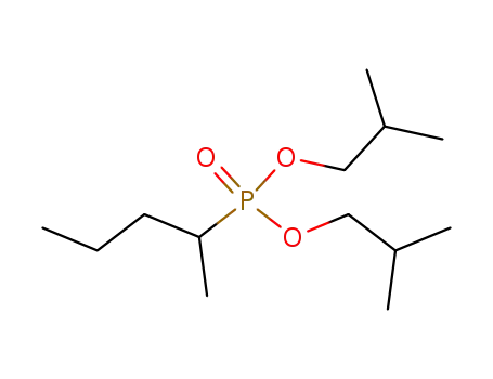 Molecular Structure of 112292-29-2 (Phosphonic acid, (1-methylbutyl)-, bis(2-methylpropyl) ester)