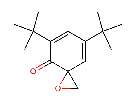 Molecular Structure of 39117-89-0 (1-Oxaspiro[2.5]octa-5,7-dien-4-one, 5,7-bis(1,1-dimethylethyl)-)