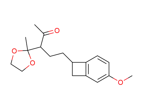 3-acetoxy-5-(4-methoxybenzocyclobutenyl)pentan-2-one-2-ethylene ketal