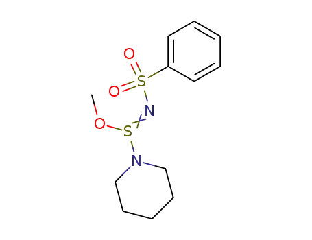 S-Methoxy-S-piperidino-N-benzenesulfonyl sulfimide