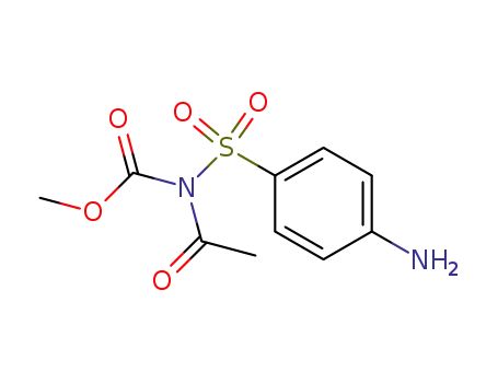 Molecular Structure of 81865-28-3 (methyl acetyl[(4-aminophenyl)sulfonyl]carbamate)