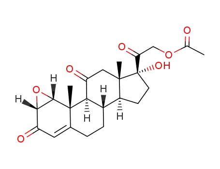 21-Acetoxy-1α,2α-epoxy-17α-hydroxy-4-pregnene-1,11,20-trione