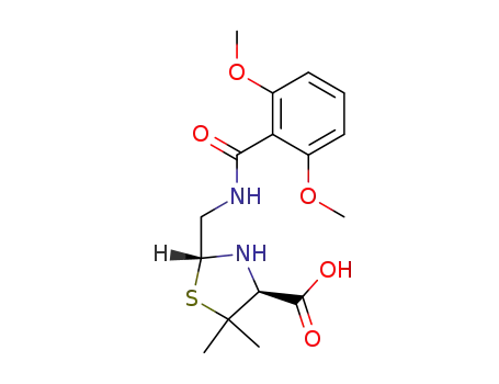 (4S)-2t-[(2,6-dimethoxy-benzoylamino)-methyl]-5,5-dimethyl-thiazolidine-4r-carboxylic acid