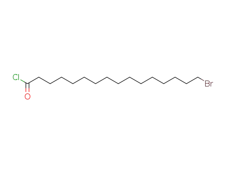 Molecular Structure of 73782-15-7 (Hexadecanoyl chloride, 16-bromo-)