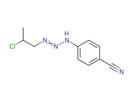 1-(p-cyanophenyl)3-(2-chloropropyl)triazene