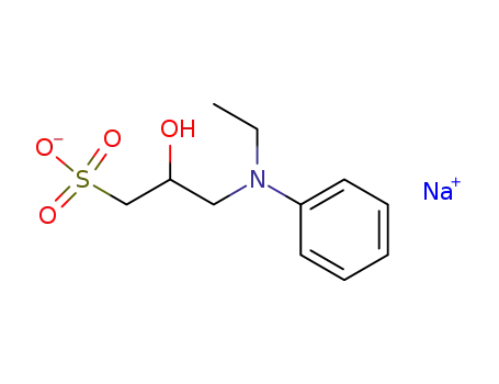 Molecular Structure of 82692-89-5 (N-ETHYL-N-(2-HYDROXY-3-SULFOPROPYL)ANILINE, SODIUM SALT)