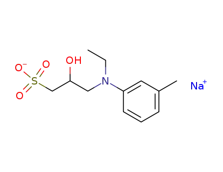Molecular Structure of 82692-93-1 (Sodium 3-(N-ethyl-3-methylanilino)-2-hydroxypropanesulfonate)