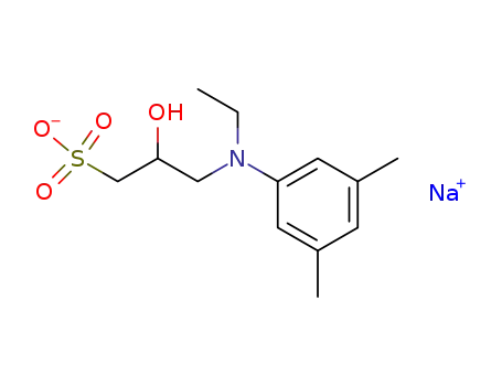 Molecular Structure of 82692-97-5 (N-Ethyl-N-(2-hydroxy-3-sulfopropyl)-3,5-dimethylaniline sodium salt monohydrate)