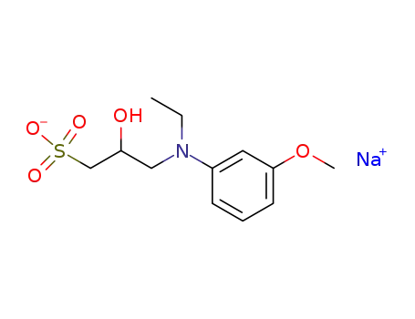 Molecular Structure of 82692-96-4 (N-Ethyl-N-(2-hydroxy-3-sulfopropyl)-3-methoxyaniline sodium salt dihydrate)