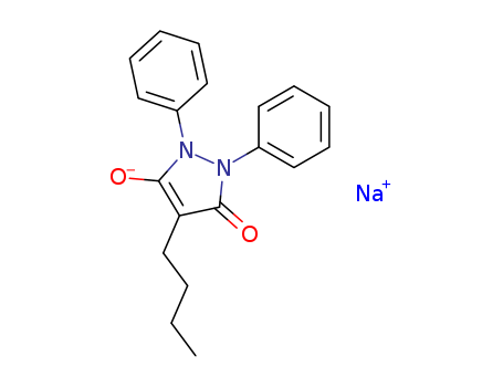 3H-Pyrazol-3-one, 4-butyl-1,2-dihydro-5-hydroxy-1,2-diphenyl-, sodium salt