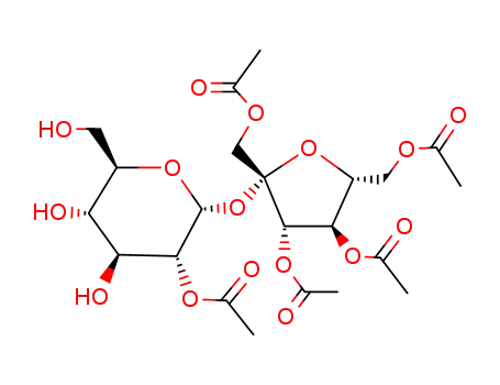 1,3,4,6-tetra-O-acetyl-β-D-fructofuranosyl 2-O-acetyl-α-D-glucopyranoside
