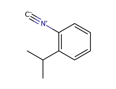 Molecular Structure of 90901-53-4 (Benzene, 1-isocyano-2-(1-methylethyl)- (9CI))