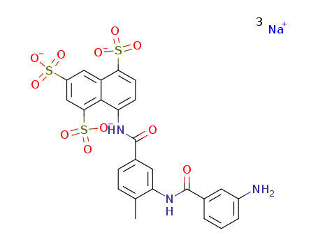8-(3-(3-aminobenzamide)-4-methylbenzamido)-naphthalene-1,3,5-trisulfonic acid trisodium salt