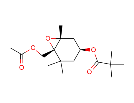 (1R,2R,4S)-Essigsaeure-(1,2-epoxy-4-pivaloyloxy-2,6,6-trimethylcyclohexan-1-methyl)ester