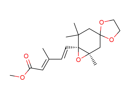 (1'S,2'R,2E,4E)-5-<1',2'-Epoxy-4',4'-(ethylendioxy)-2',6',6'-trimethylcyclohexyl>-3-methylpenta-2,4-diensaeure-methylester