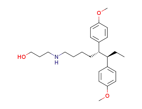 erythro-5,6-bis(4-methoxyphenyl)-N-(3-hydroxypropyl)-1-octylamine
