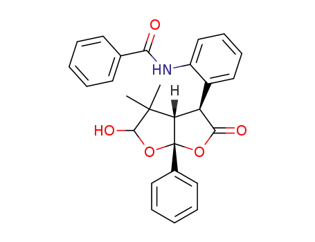 N-[2-((3S,3aS,6aR)-5-Hydroxy-4,4-dimethyl-2-oxo-6a-phenyl-hexahydro-furo[2,3-b]furan-3-yl)-phenyl]-benzamide