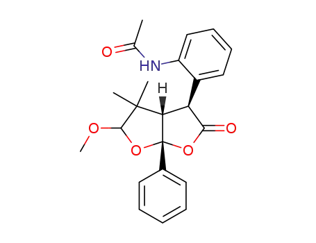 N-[2-((3S,3aS,6aR)-5-Methoxy-4,4-dimethyl-2-oxo-6a-phenyl-hexahydro-furo[2,3-b]furan-3-yl)-phenyl]-acetamide