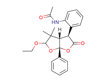 N-[2-((3S,3aS,6aR)-5-Ethoxy-4,4-dimethyl-2-oxo-6a-phenyl-hexahydro-furo[2,3-b]furan-3-yl)-phenyl]-acetamide