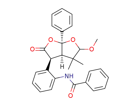 N-[2-((3S,3aR,6aS)-5-Methoxy-4,4-dimethyl-2-oxo-6a-phenyl-hexahydro-furo[2,3-b]furan-3-yl)-phenyl]-benzamide
