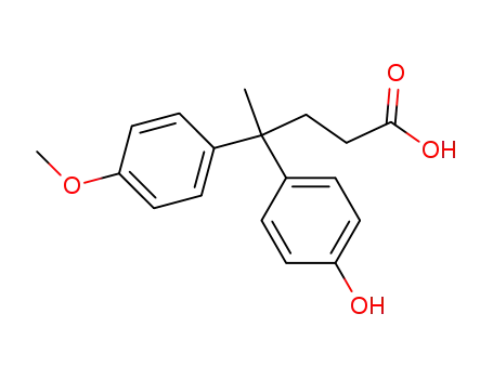 (4'-hydroxyphenyl)-4-(4''-methoxyphenyl)pentanoic acid